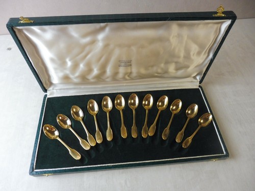 Ancien coffret cuillères - 12,