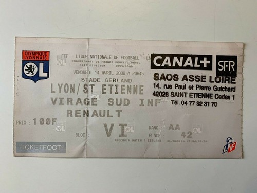 Ticket match lyon saint - ticket,