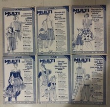 Lot 6 patrons robe femme Mode