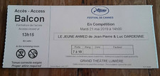 TICKET FESTIVALLE DE CANNES