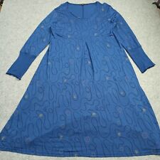 Robe Midi Gudrun Sjoden Taille XL Bleu Lyocell Jersey Géométrique Femmes X-Large