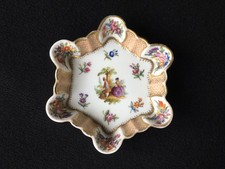 AUGUSTUS REX Porcelaine Allemande MEISSEN XIX ème Petite Coupelle Vide-poches
