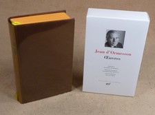 LA PLEIADE :  JEAN D'ORMESSON - OEUVRES avec tableau genealogique  / 2015