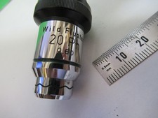 WILD Heerbrugg Suisse Fluotar Objectif 20X Microscope Pièce Phase Comme Pic