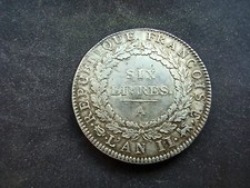 Ecu 6 Livres 1793 A ; Qualité Argent (Ref 2976)