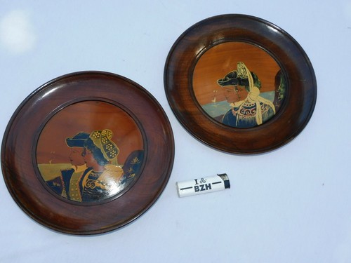 Jolie ancienne paire assiettes - jolie,