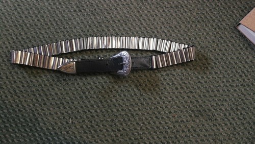 Ceinture métal argenté - en,