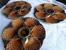 3 assiettes à coquillages