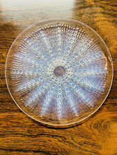 Plat René Lalique modèle oursin verre opalescent  - 662001