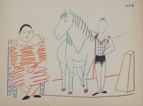 Pablo picasso arlequin et - pablo,