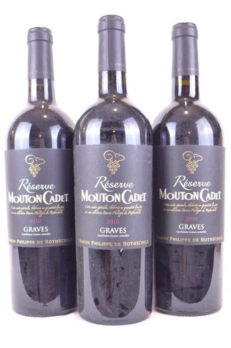 Lot bouteilles graves - de,