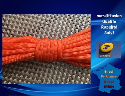 Paracorde orange 550 7brins - paracorde,