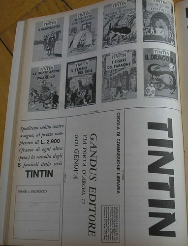 Tintin rare lettre - tintin,