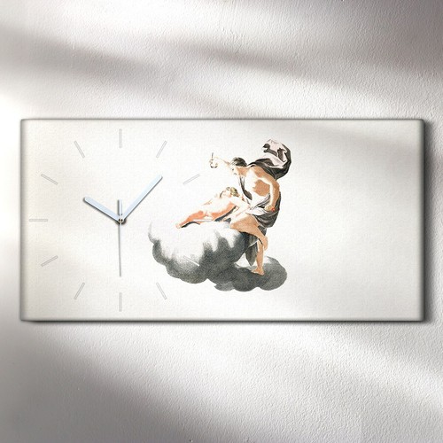 Horloge murale sur toile 60x30