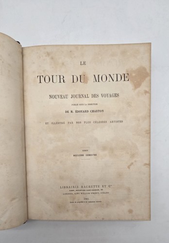 Tour monde 1863 journal des - 1863,