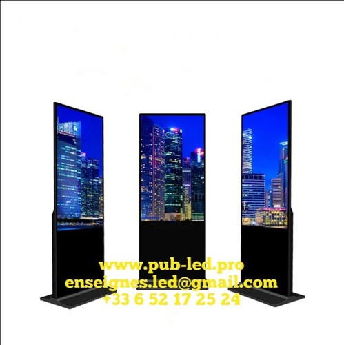 Totem écran lcd programmable - lcd,