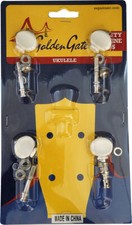 Golden Gate U-101 Ukulélé Accordeurs (Lot De 4) - Banjo Style À Hobgoblin