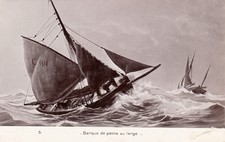 MARINE BATEAU barque de pêche