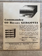 Ancienne Brochure Publicitaire Automobile bougie Gergovia