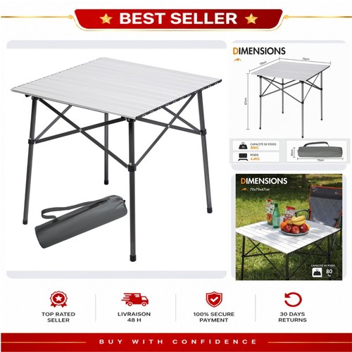 Table camping pliante - table, de