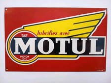 Ancienne Tôle Publicitaire Huile motul No Plaque Émaillée
