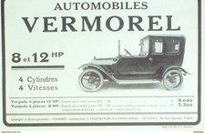 Publicite Auto Vermorel 1912