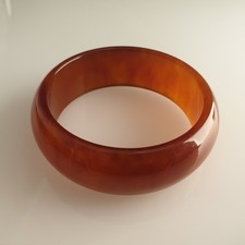 Bracelet jonc Bakélite orange