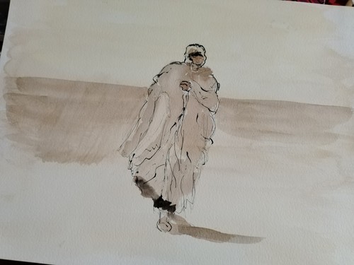 Aquarelles orientalistes - aquarelles,