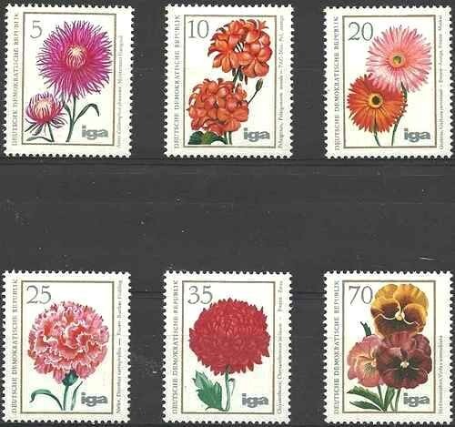 Timbres flore allemagne rda - timbres,