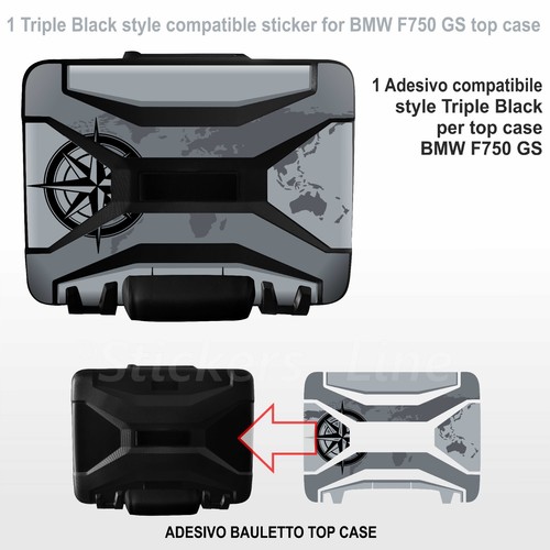 Adhésif top case bmw f750 - f750, gs