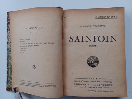 Paul adrien sainfoin - le, roman