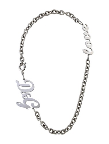 Collier love in acier - collier,