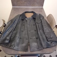 Veste 3/4 en cuir noir