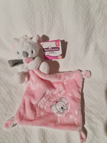 Doudou koala blanc rose - koala,