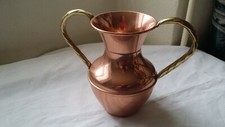 Cruche, Vase en cuivre de 17 cm de haut L. LECELLIER VILLEDIEU