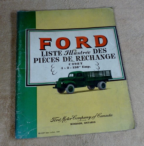 Ford liste des pieces - ford, de