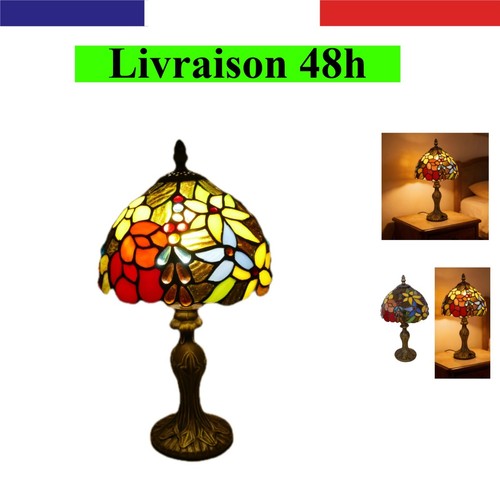 Lampe table style tiffany - style,