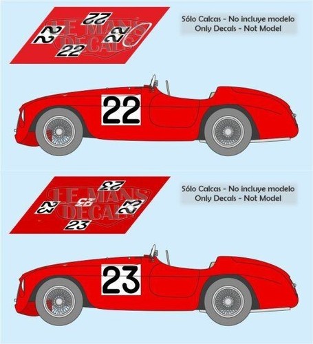 Décal ferrari 166 spider - ferrari,