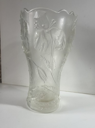 Vase verre décor de - verre, fleur
