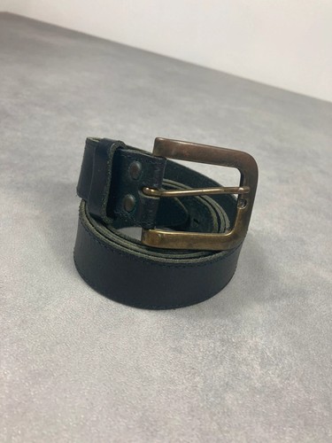 Ceinture cuir noir vintage