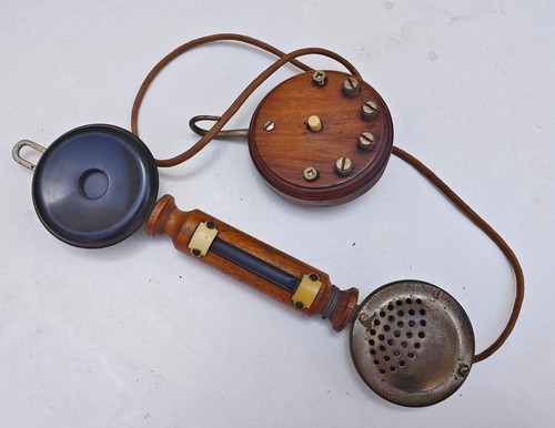 Ancien telephone mural bois - ancien,
