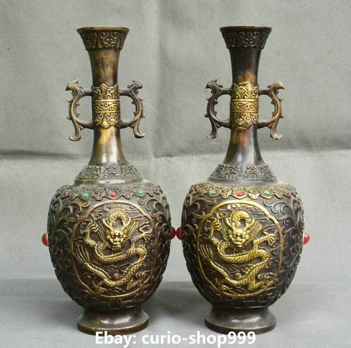 China bronze gilt - gilt, inlay