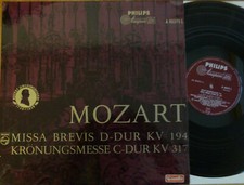 PAUMGARTNER - MORALT / MOZART missa brevis .. /  PHILIPS minigroove 