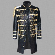 Hommes Brillant Sequin Métal