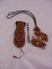 blague à tabac ancienne en cuir de Mauritanie