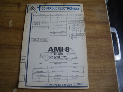 Fiche technique citroën ami - citroËn,