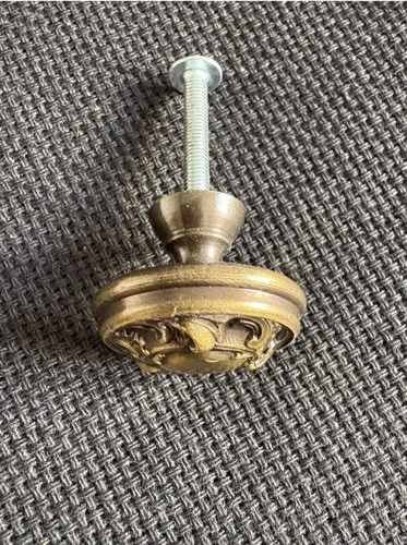 Bouton laiton patiné louis - patiné,