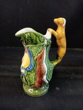 Pichet En Barbotine Décor Animalier Torli H 22cm