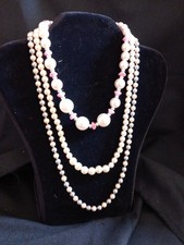 Lot 3 Colliers Perles Couleur