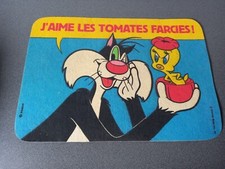 VINTAGE PETIT RAPIS FEUTRINE TITI ET GROSMINET 1975 WARNER BROS 45 CM X 32 CM